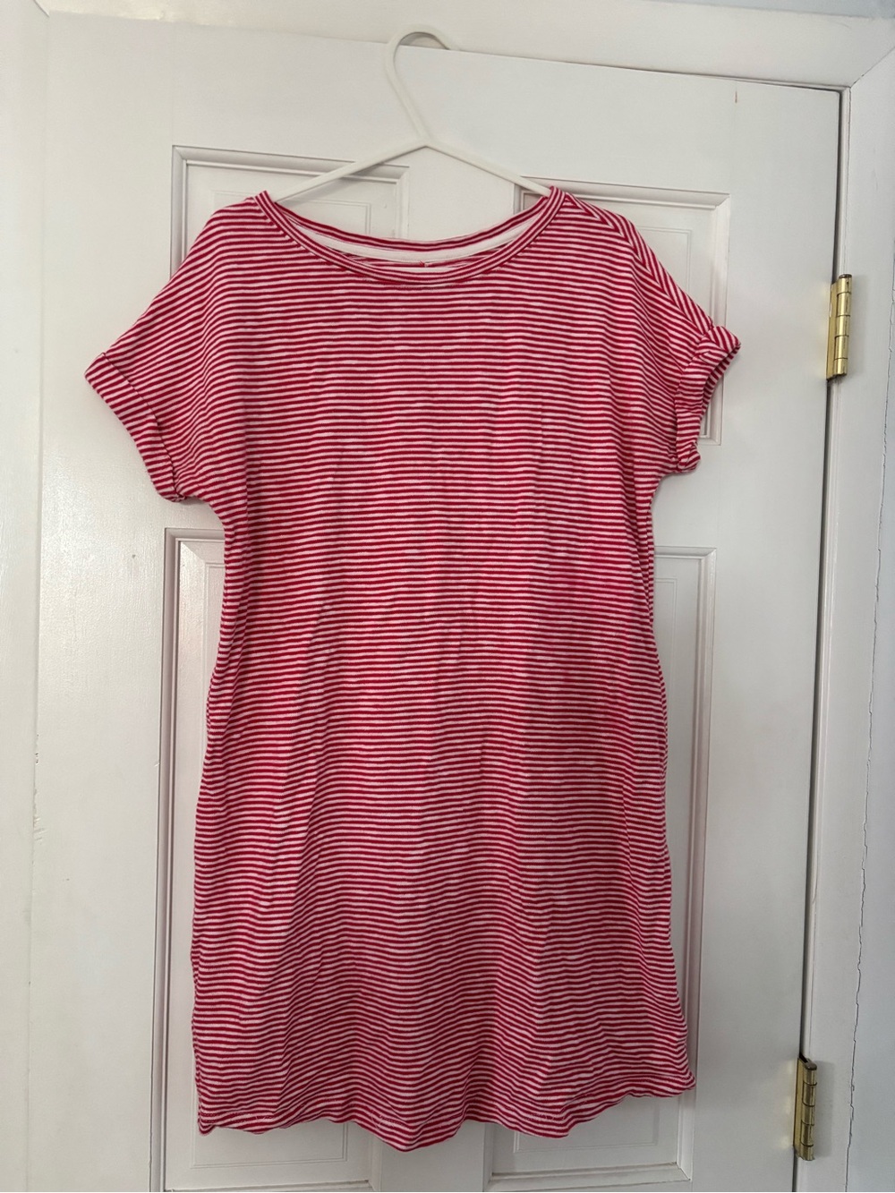 GAP Red and White Striped Mini Dress